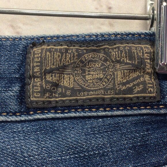 Lucky Brand Jeans Women's Sz 32x32 Logger Bootcut Button Fly Pedestrian Crossing - Picture 11 of 12